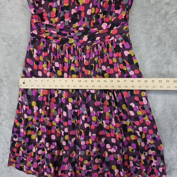 Boden Dress Womens 8L Multicolor Polka Dot Fit & Flare Sleeveless Knee Length - Picture 8 of 10